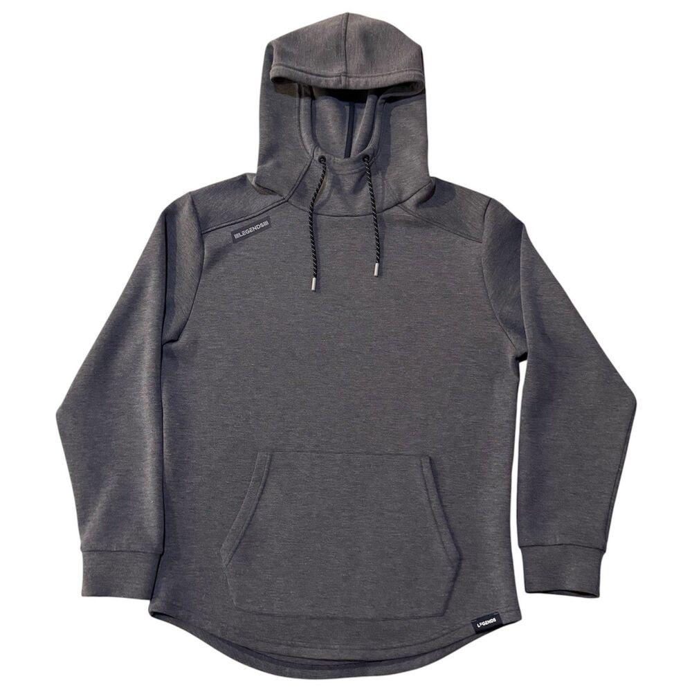 Legends Hawthorne Tech Hoodie Mens Medium Heather Navy Blue Performance Pullover